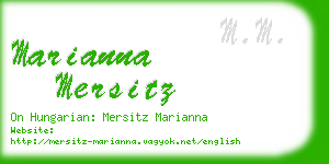 marianna mersitz business card